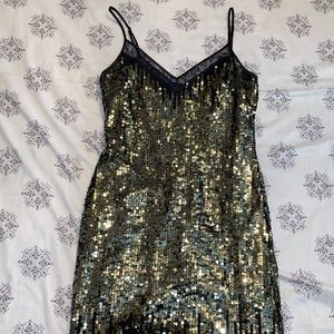 Sequin Green Dress